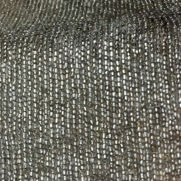 Vintage Heavy Beaded Table Runner Dining Decor 30”x 14 1/2” Bronze Gold Beading - Picture 14 of 16